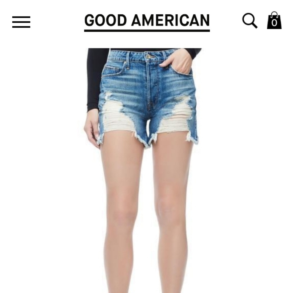 Good American bombshell shorts